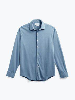 Ministry of Supply Blue Long Sleeve Dress Button Up Shirt/8807